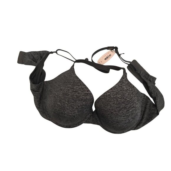 Victoria Secret Womens Black Gray Uplift Semi Demi Underwire Bra Sz 38 C New - Picture 2 of 7
